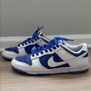 Nike Men's Royal Blue and White Sneakers